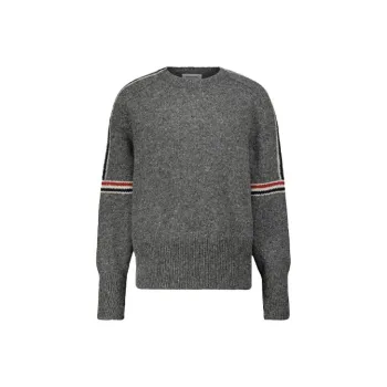 THOM BROWNE· FW21 Sweater Men's Charcoal Gray