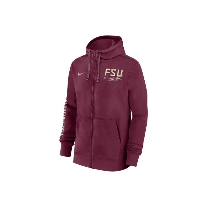 Nike Florida State Seminoles Sideline Team Issue Men's Nike College Full Zip Hoodie-0