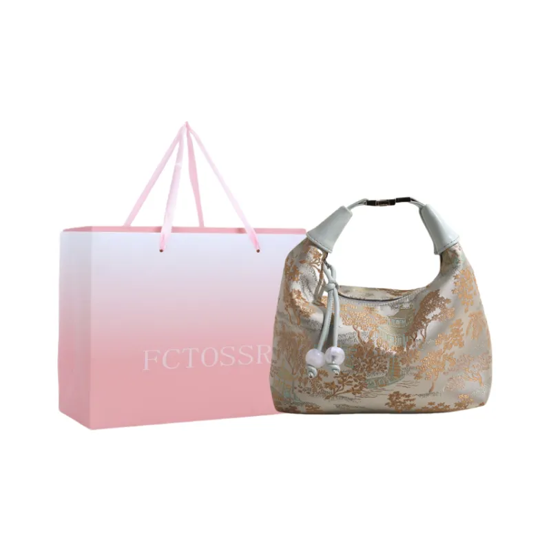 FCTOSSR Fabric Crescent Bag, Crossbody Handbag Women's White/Pink/Blue/Black-12
