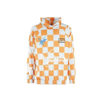 Liberal Youth Ministry Logo Checkerboard print Hoodie