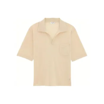 SAINT LAURENT Cassandre Short Sleeved Polo Shirt