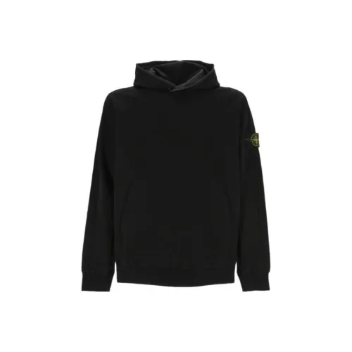 STONE ISLAND Logo Patch Long Sleeved Hoodie