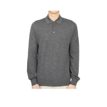 JOHNSTONS OF ELGIN Polo Shirt Men's Gray