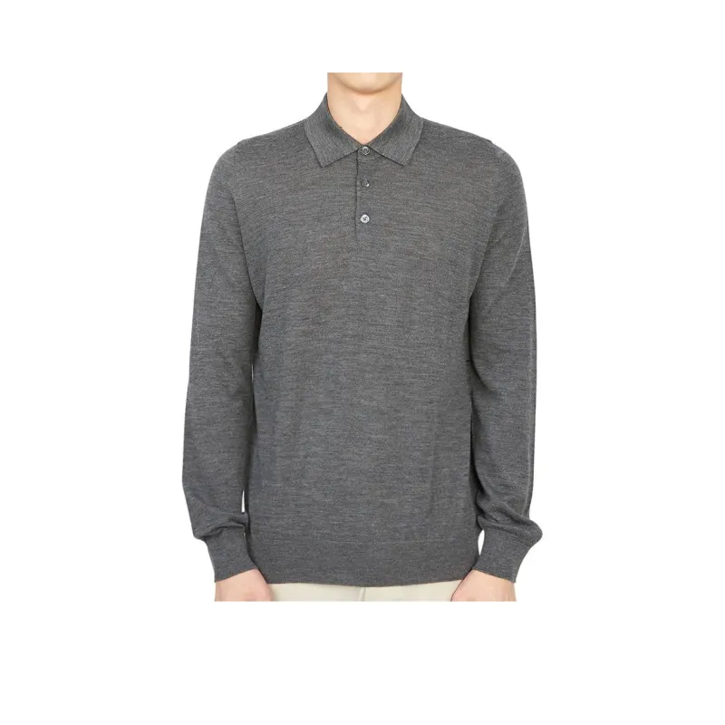 JOHNSTONS OF ELGIN Polo Shirt Men's Gray-0