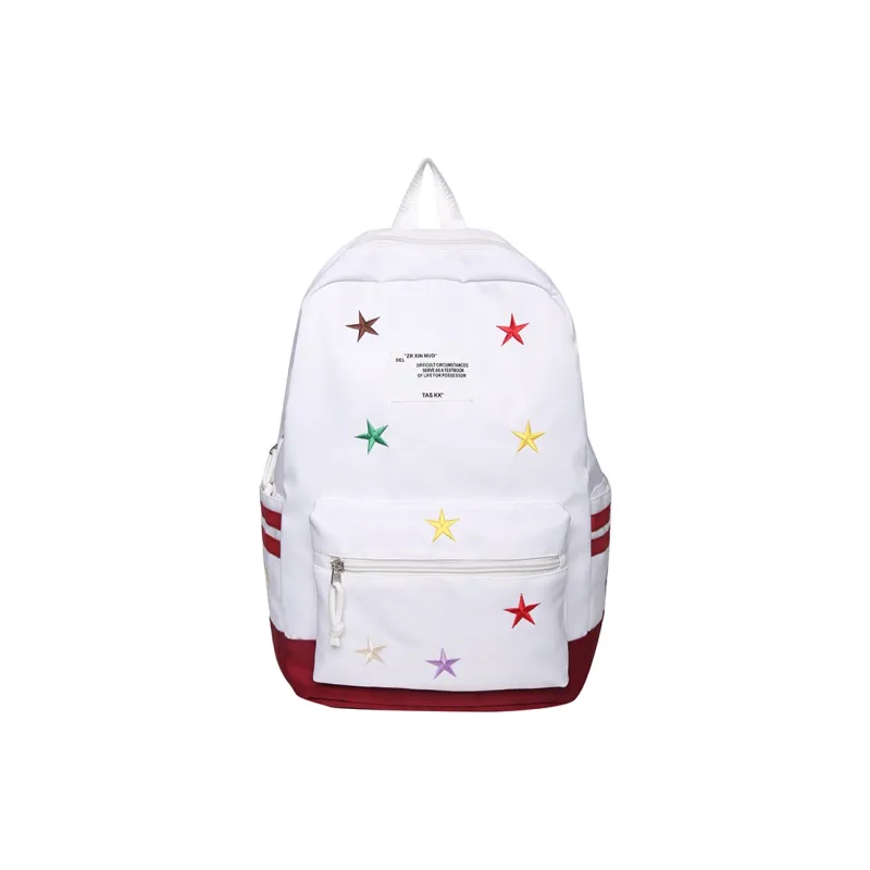 KAMLUI Nylon Backpack Regular Unisex Black/Red/Khaki/Dark Blue-3
