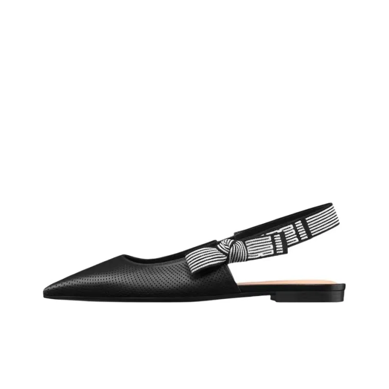 DIOR Toujours Casual Single Shoes Women's Black-0
