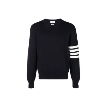 THOM BROWNE 4 Bar Crewneck Jumper