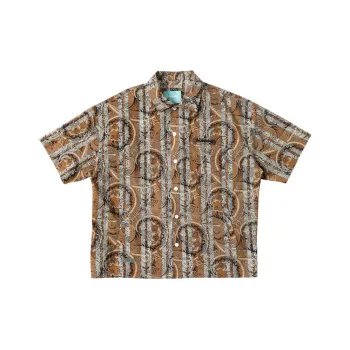 NOBADAY Shirt Men's Bulb And Grass Print