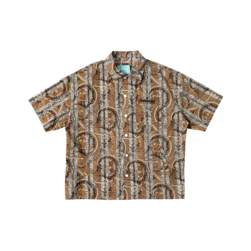 NOBADAY Shirt Men's Bulb And Grass Print