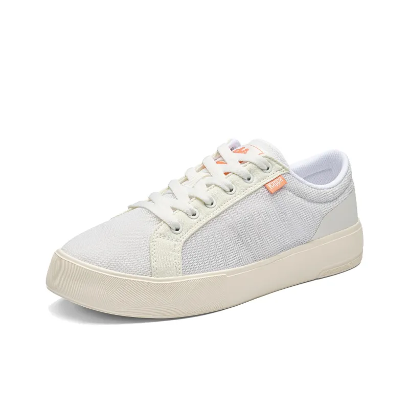 Kappa Anti Slip Wear Resistant Low Top Skateboard Shoes Men's Classic White-2
