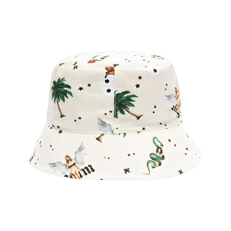 PALM ANGELS Pin up Bucket Hat-1