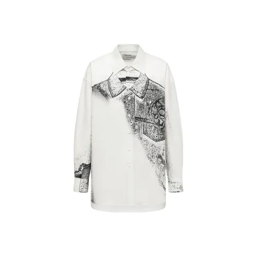Hla High Heels Trompe L'oeil print Shirt