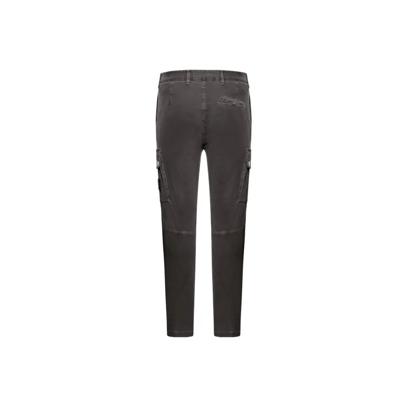 STONE ISLAND Logo Straight leg Trousers-1