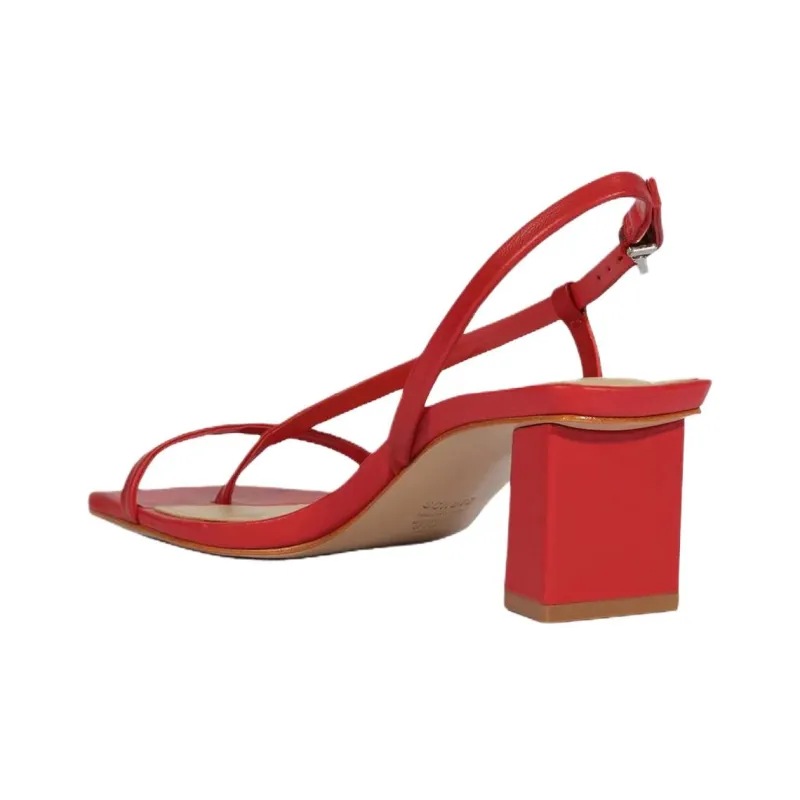 Schutz Heloise One Strap Sandals 6.5cm Women's Red-3