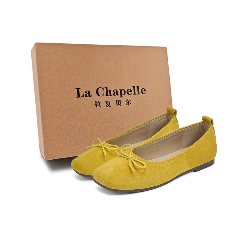 La Chapelle Casual Single Shoes Women's Yellow-0