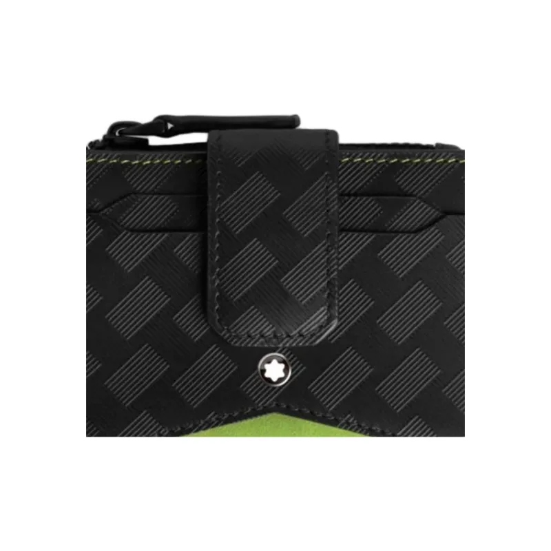 MONTBLANC Extreme 3.0 Cow Leather Card Holder Mini Men's Black & Green-4