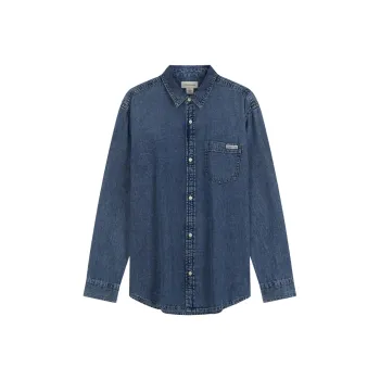 CALVIN KLEIN Shirt Men's Denim Blue