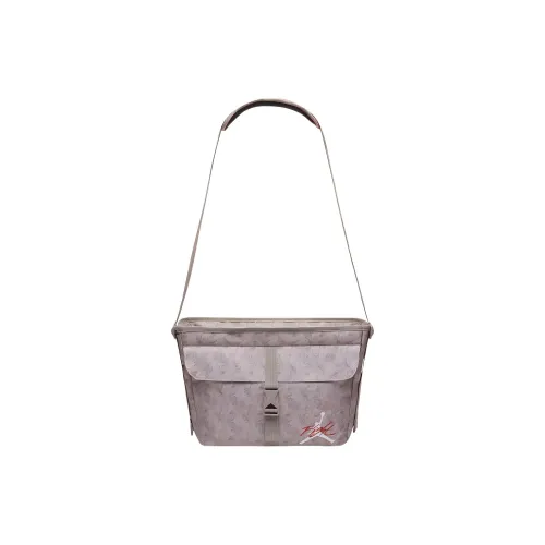 Jordan Polyester Shoulder Bag Crossbody Bag Regular Unisex Puzzle Stone Gray
