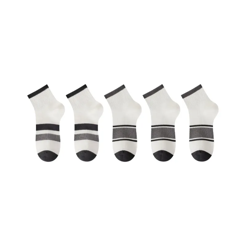 FAIRWHALE Ankle Socks Unisex 5 Pack-16