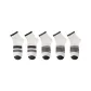 5 Pack[2 Thick Double Stripe+3 Thick Gray Stripe]