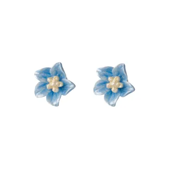UABA 925 Sterling Silver Stud Earrings Women's