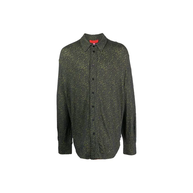 ECKHAUS LATTA Shirt Men's Moss Green-0