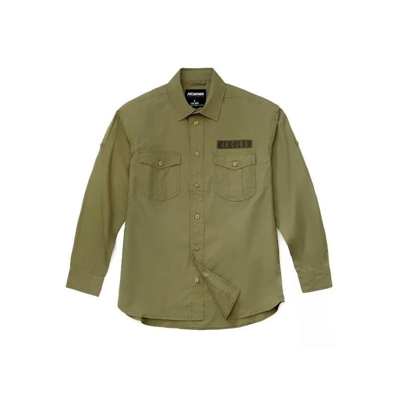 AKCLUB Vintage Collection Shirt Men's Army Green-0