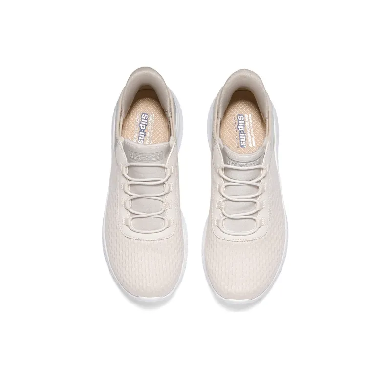 Skechers BOBS SQUAD Anti Slip Wear Resistant Low Top Running Shoes Women's White-3
