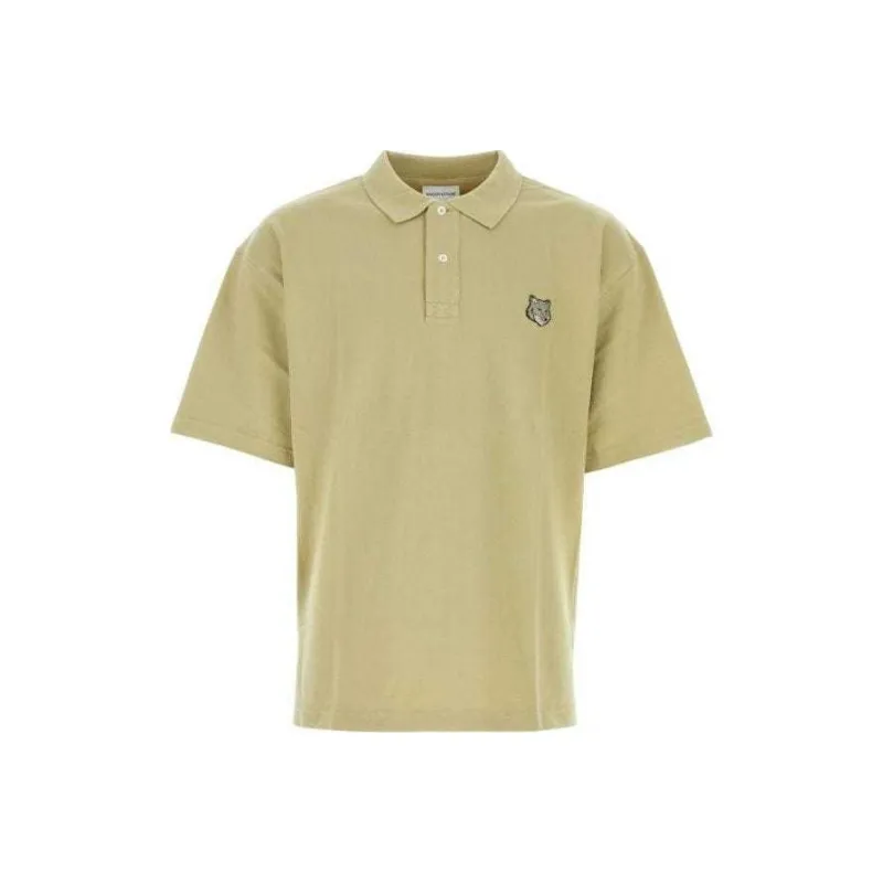 Maison Kitsune Bold Fox Head Patch Oversized Polo Shirt-0