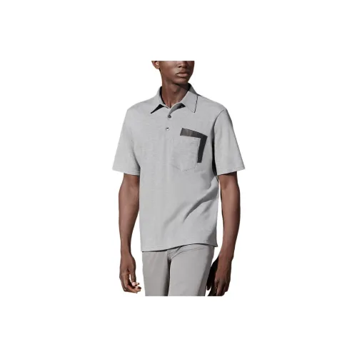 HERMES Polo Shirt Men's Light Gray