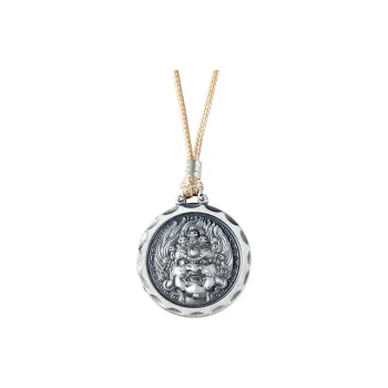 Inker Good Stone 999 Fine Silver Necklaces Unisex