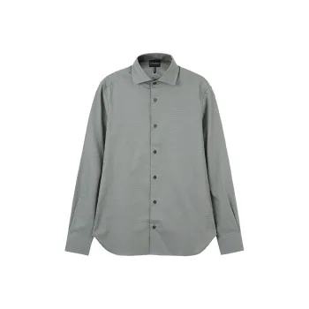 EMPORIO ARMANI SS24 Shirt Men's Gray Green