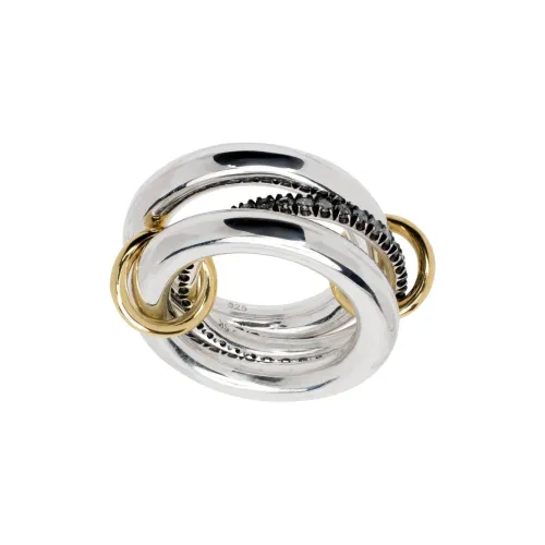 Spinelli Kilcollin 18kt Yellow And Sterling Silver Libra Diamond Linked Ring