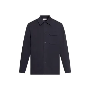 Moncler Long Sleeved Logo Patch Overshirt
