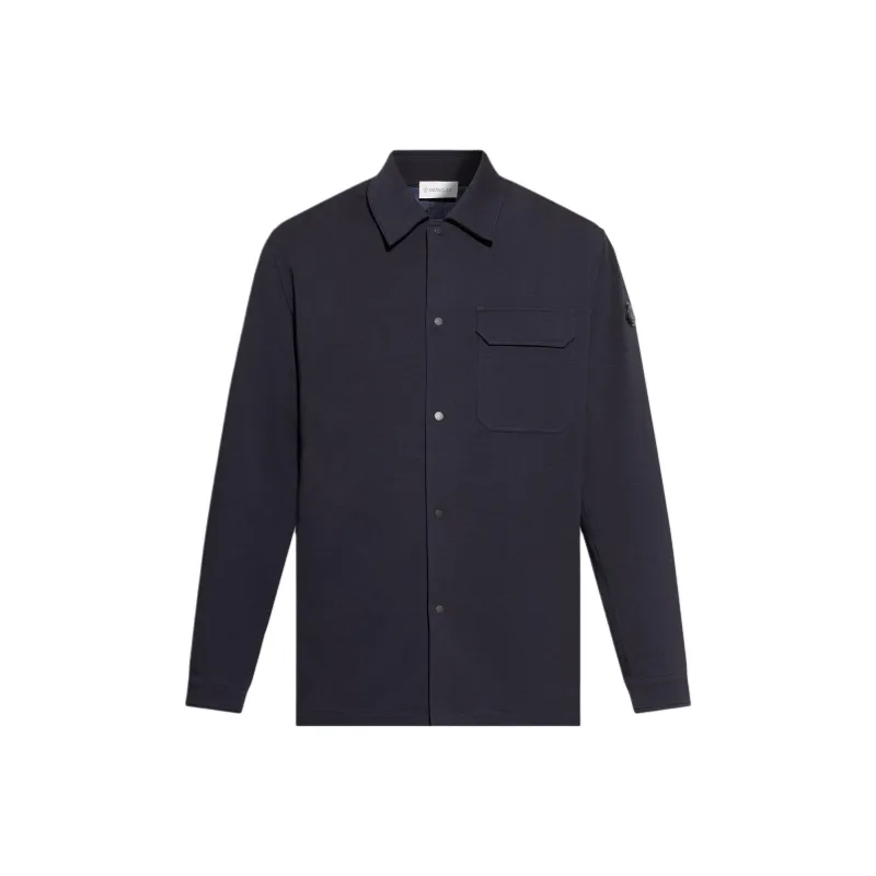 Moncler Long Sleeved Logo Patch Overshirt-0
