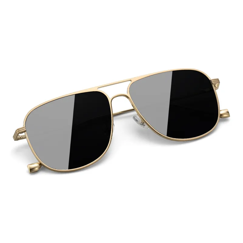 SUYAN Pure Titanium Aviator Sunglasses Men's-5