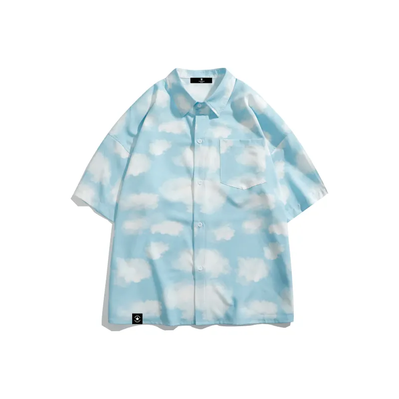 ROBINHOOD Shirt Unisex Blue With Cloud-0