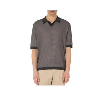 EMPORIO ARMANI Patterned jacquard T shirt