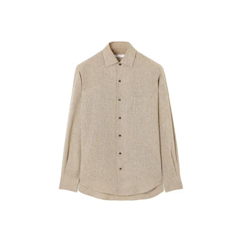 Loro Piana SS25 Shirt Men's Cavalry Brown-0