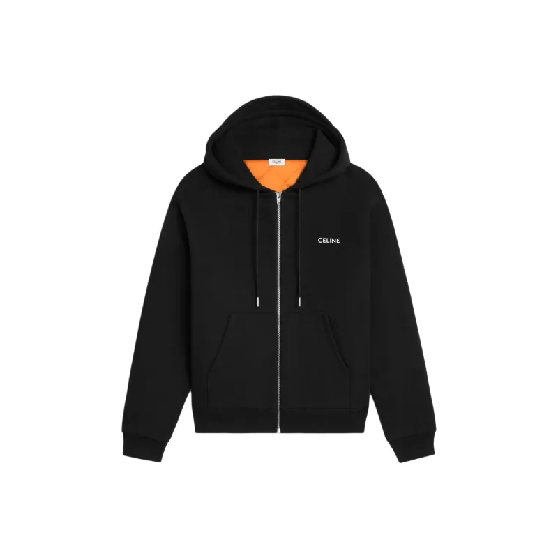 CELINE Zipped Quilted Hoodie-0