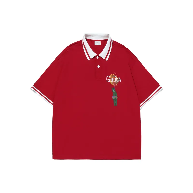 Guuka Polo Shirt Unisex Cream White-25
