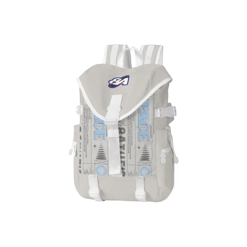 8atheist Polyester Backpack Regular Unisex Ecru-7