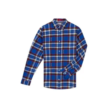 Tommy Hilfiger Long Sleeved Shirt Men's Blue White Plaid