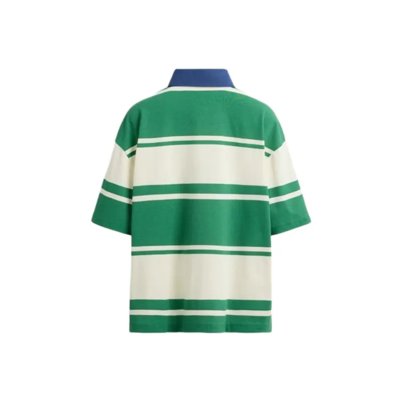 ZARA Polo Shirts Men Green-1