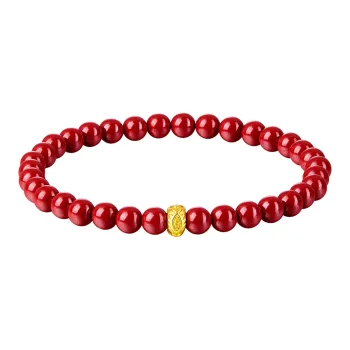 Stone Notes Reconstructed Cinnabar Bracelets Women's