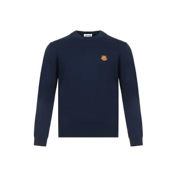 KENZO Classic Tiger Head Knitwear Men's Navy