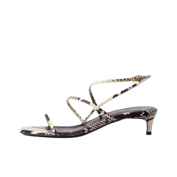 KHAITE 35mm Snakeskin print Sandals Women's