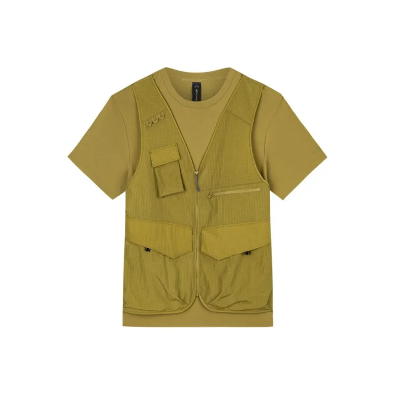 Anta T Shirt Men's Light Coffee Green-0