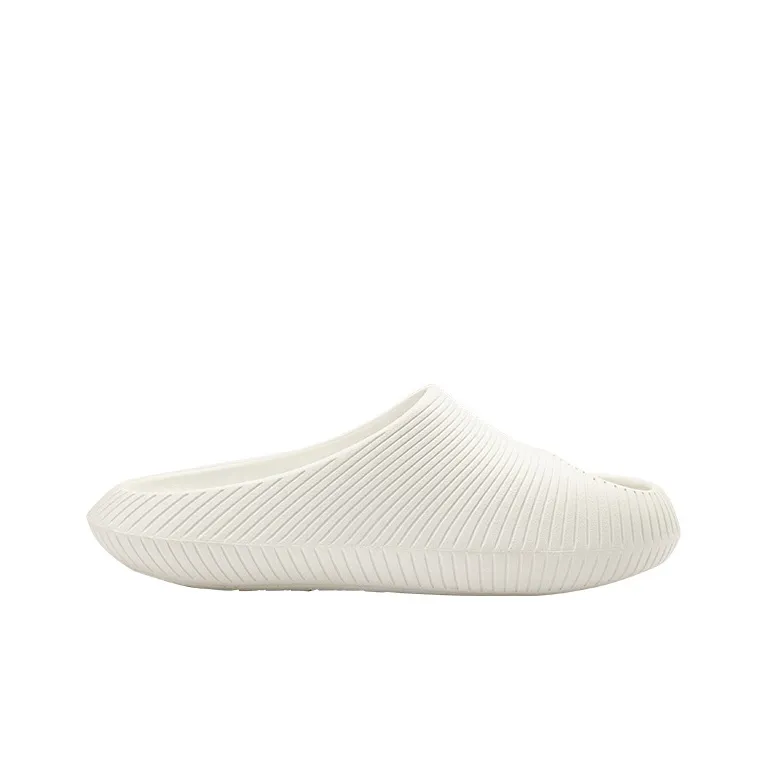 KUMPOO Abrasion Resistant Antibacterial Slide Slippers Unisex White-1