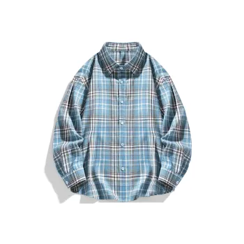 CREAZIONI LA FANTASIA E MOBILE Shirt Unisex Blue Plaid